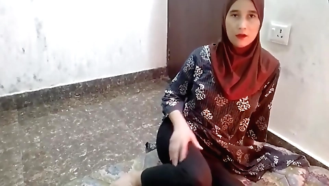 Slender indian stepbrother made to stay at her hotel room
