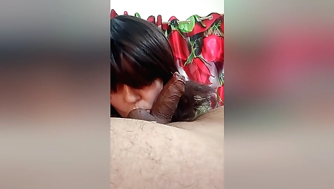 Amateur brunette loves making love to a handsome man