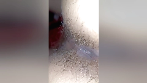 Creampied and hairy pussy stretched out in hd video