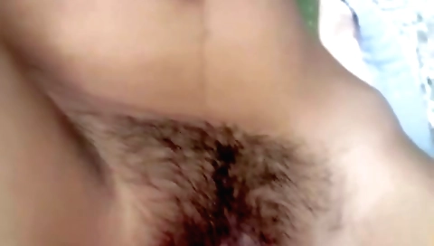 Busty brunette 18+ gets her pussy pounded hard on the bed