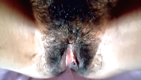 Hairy solo female is enjoying the most exciting solo video of her