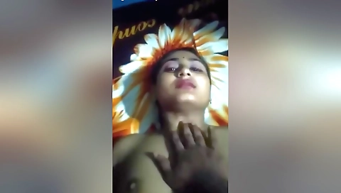 Indian girl in pov style shows her beauty to the camera