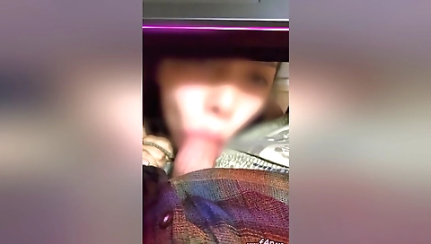Amateur indian brunette sucking cock in amateur scene