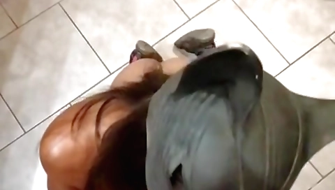 Deepthroat action with the most attractive Indian girl