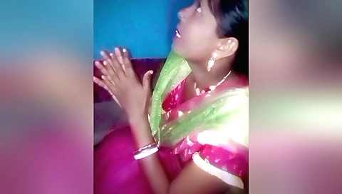 Brunette takes her husband's dick inside her mouth