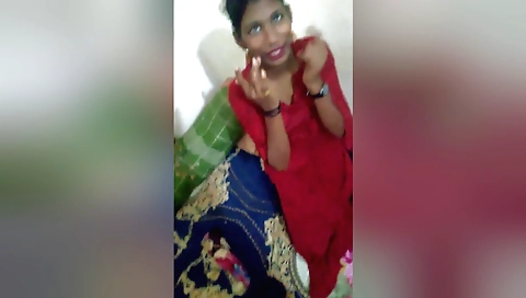 Indian girl with nice boobs caught watching on camera