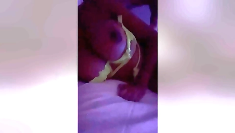 I'm showing off my big boobs in my amateur webcam video