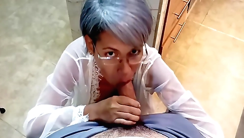 Mature indian cunt fucked deepthroat in khaki pants
