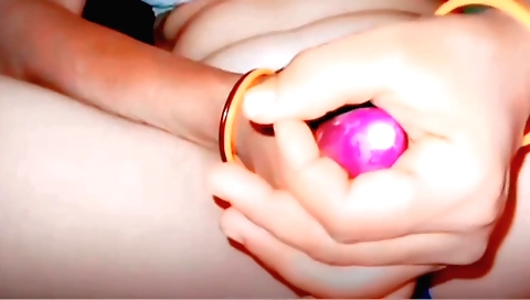 Asian girl masturbates with toys in amateur solo porn