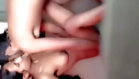 Indian amateur brunette fucks a horny guy on the floor