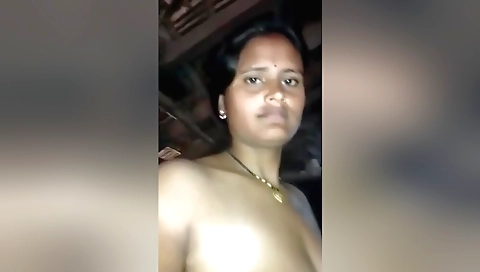 Indian hairy girl shows off her boobs and pussy in the village