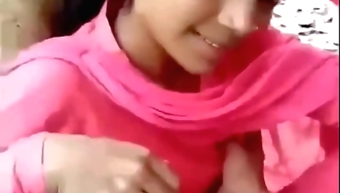 College brunette girl with sexy smile and body filmed 1986
