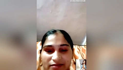 A hairy female shows her natural and hairy pussy on camera