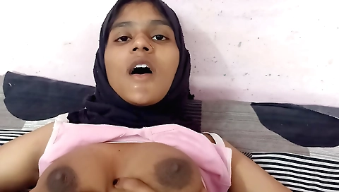 Indian beauty with a hairy cunt shows off her hairy pussy