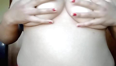 Hot amateur solo video of a horny chick with nice tits