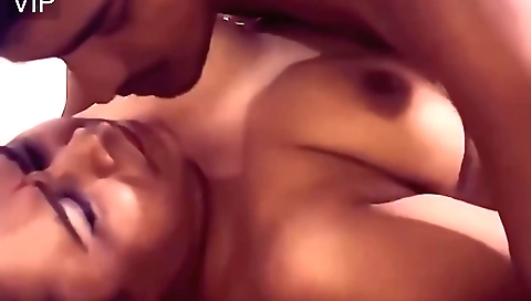 Brunette milf with a big ass getting her pussy rammed