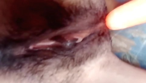 hairy indian solo video shows a sexy pussy being fucked