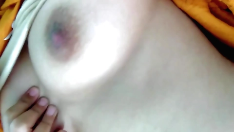 Indian girl shows off her big boobs and milks a desi girl