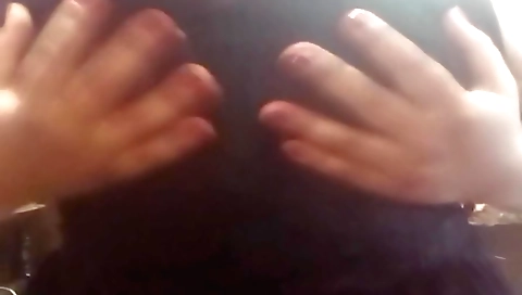 Indian girl in sexy white dress masturbates with her hand
