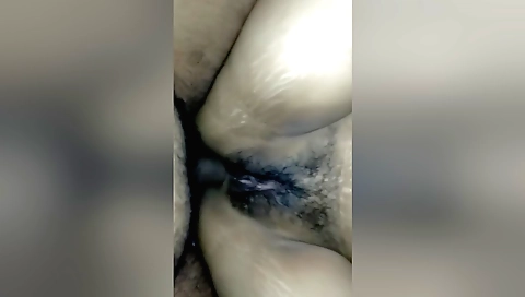 Indian hirsual chick is fucking from behind on cam