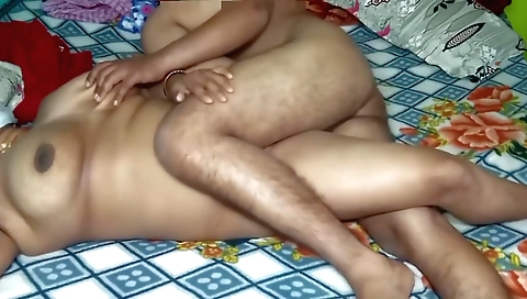 Girlfriend and her boyfriend have fun in the bedroom