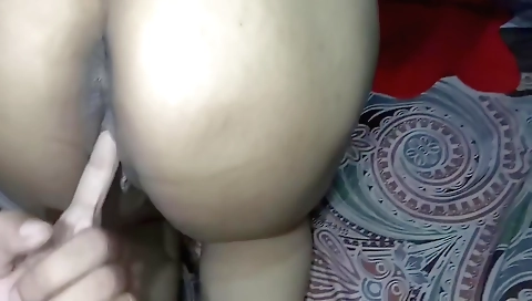 Indian brunette stepsister fucks her stepson in doggy style