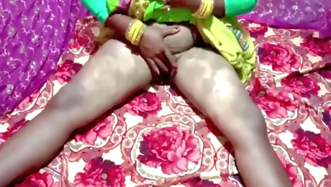 Indian guy in hot black panties fucks a sexy woman