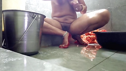 Indian shower scene in the shower with a hot chick