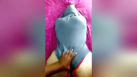 Busty amateur girl with big ass makes me cum on my butt