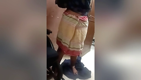 Horny naked amateur girl with a sexy face and cute tits