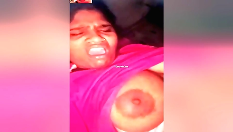Amature brunette enjoys a solo female with her big tits