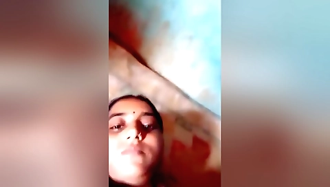 Brunette in a black tank top gets fucked by the man