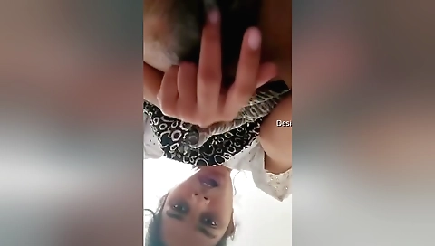 Sexy Indian chick with hairy pussy shows her hairy pussy
