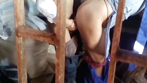Indian student caught in a student village and sex