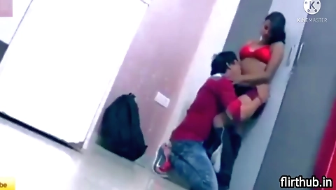 Slutty indian girl gets naked and fucks in doctor's bathroom