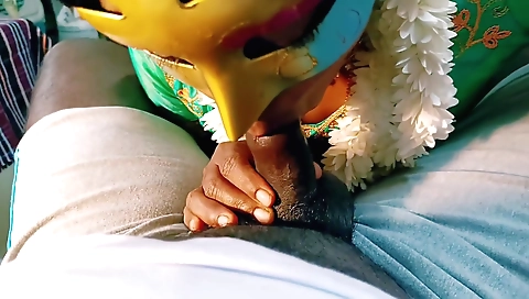 Hot brunette sucking a dildo and getting cum on her face