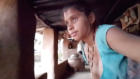 A hot village bhabhi is getting penetrated in a village