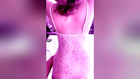Cute amateur naked girl in a POV style video video