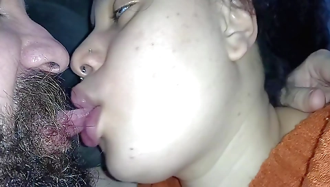 Indian girl sucking and riding big dick at amateur video