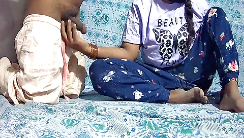 Indian handjob video with two horny men in red shirts