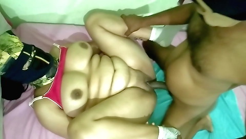 Indian girl with big ass and big tits amateur threesome